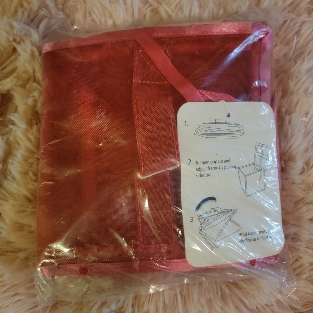 Avon Pink Pop Up Bag with Flowers